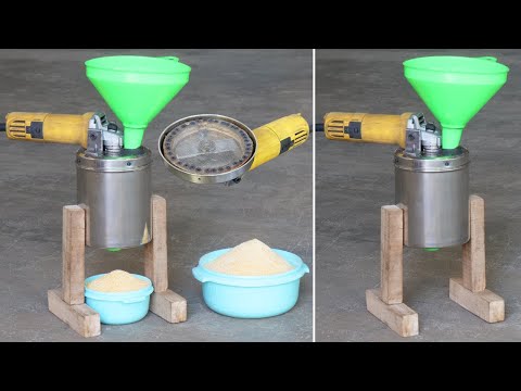 Angle Grinder HACK - How To Make Simple Corn Grinder Without Welding | Diy Homemade Corn Grinder