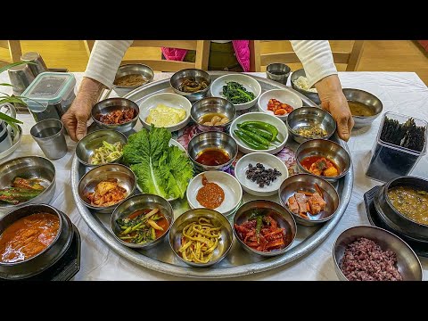 밥상에 인생 바친 70대 할머니들, 대한민국 최고의 백반집 반찬 30가지는 기본! Korean street food