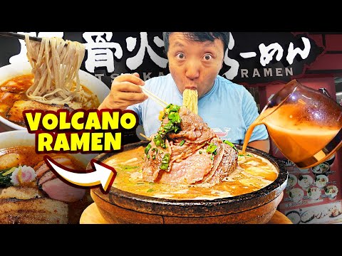 Trying VOLCANO RAMEN! BEST JAPANESE RAMEN Tour in Singapore