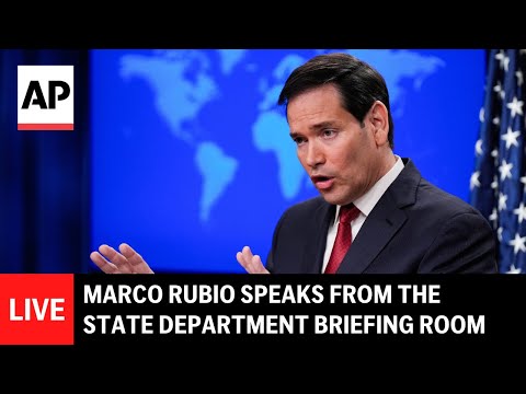LIVE: Marco Rubio speaks from the State Department briefing room