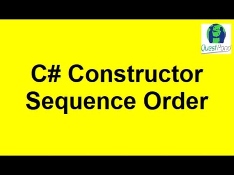 C# Constructor Execution order Parent Child | C# Interview Questions | Csharp Interview Question