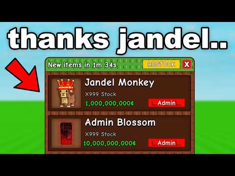 Grow A Garden OWNER Gave Me SECRET ADMIN SHOP...