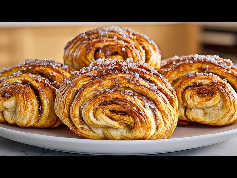 Every Swiss grandmother bakes these buns in the summer. Layered, airy and very tasty.