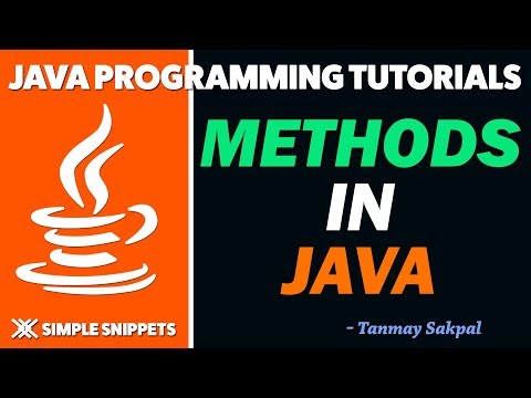 Methods in Java | Introduction | Declaration & Calling a Method in Java
