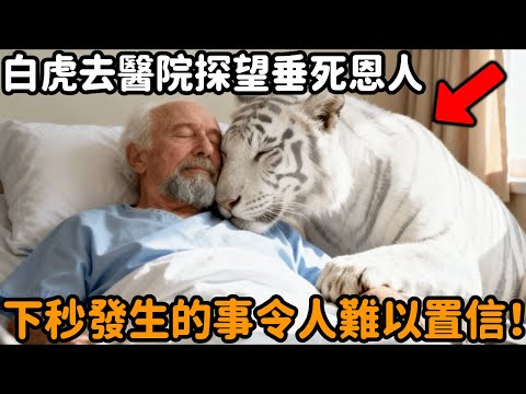 白虎20年前被一男子救下一命,如今牠去醫院探望垂死的恩人,接下來發生的事情令人難以置信!#白虎 #動物情感 #感動 #恩人 #救助 #不可思議 #動物故事 #真實故事 #心靈飼養員