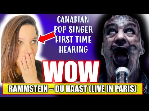 CANADIAN POP SINGER HEARS RAMMSTEIN *FIRST TIME REACTION* - DU HAAST (Live in Paris) #musicreaction