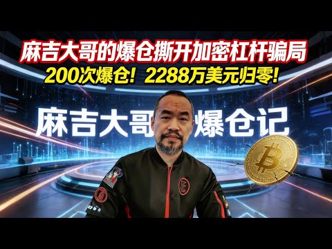 麻吉大哥的爆仓悲剧!200次爆仓!2288万美元归零,撕开加密杠杆的终极骗局
