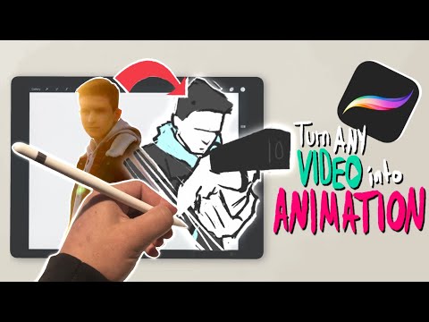How to TURN ANY VIDEO INTO ANIMATION on your iPad — PROCREATE Tutorial (w/ der Chef)
