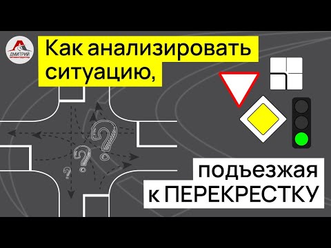 Как анализировать ситуацию подъезжая к перекрестку. 100% это должен знать каждый новичок!!!