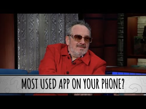 Elvis Costello Takes The Colbert Questionert