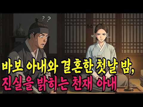 바보 아내와 결혼한 첫날 밤, 진실을 밝히는 천재 아내ㅣ야담·민담·전설·신화·설화·야사·옛날이야기·조선시대이야기·오디오북·재미있는이야기