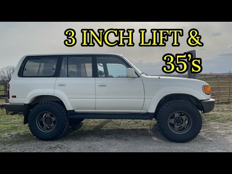 80 Series Land Cruiser-3 inch lift & 35s-FULL INSTALL