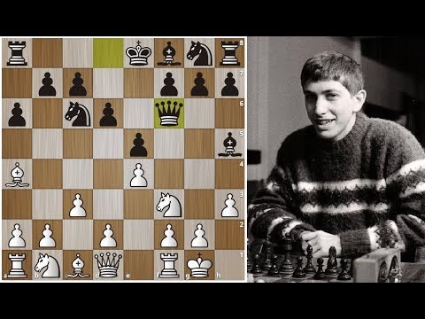Юный Бобби Фишер разносит в 22 хода Геллера! Шахматы.