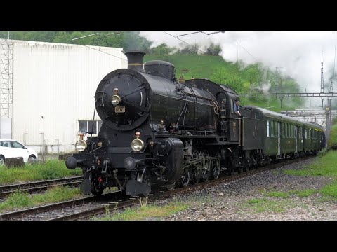 Steam at the old Hauenstein – With the elephant "C 5/6 2978" over Läufelfingerli | SwissRails