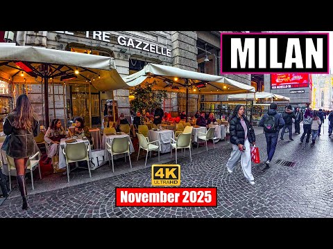 28 November 2025 MILAN ๐ฎ๐น ITALY 4K HDR STREET WALKING TOUR | SLOW AFTERNOON WALK ๐ถ