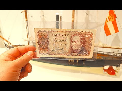 500 Schilling Banknote 1965 Austria - Vienna Technical Museum - Overview