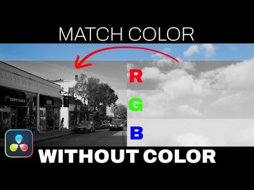 Color Matching with Channel Viewers in DaVinci Resolve