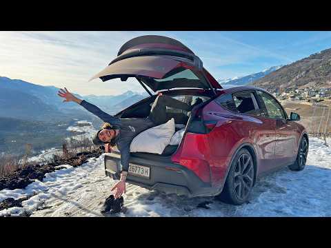 Sleeping in the 2026 Tesla Model Y Performance