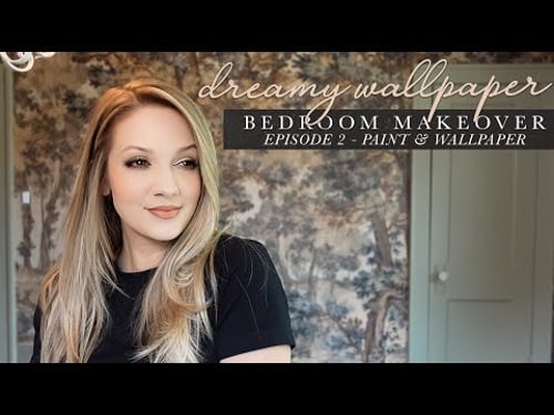 The DREAMIEST Wallpaper // Turning our Bedroom into a Work of Art