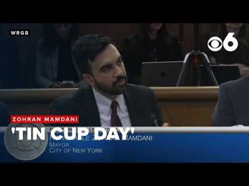 Some of Zohran Mamdani's interactions with lawmakers on "Tin Cup Day" at the NYS Capital