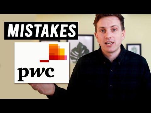 Don't make the same mistakes I did at PwC....