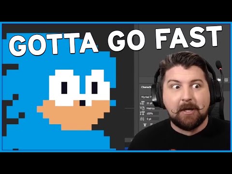 Redrawing Sonic In My Style