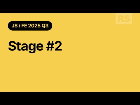 JavaScript/Front-end 2025Q3 Stage#2. Intro