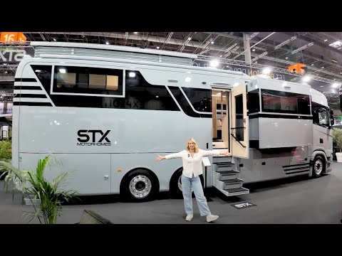 FULLY INTEGRATED MOTORHOME 2026 New STX Scania 2 Slideouts Popup Car Garage
