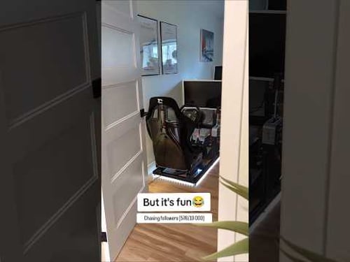 Can't lie - My fiancée is genuinely happy I'm doing something i love ❤️#simracing #simracingsetup