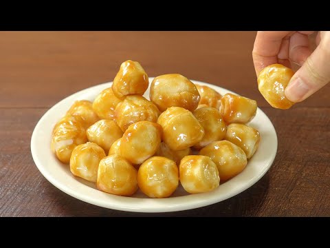 겉바속쫀, 신기하고 특별한 카라멜 떡팝콘 만들기 :: 쉬운 간식 :: Caramel rice cake popcorn