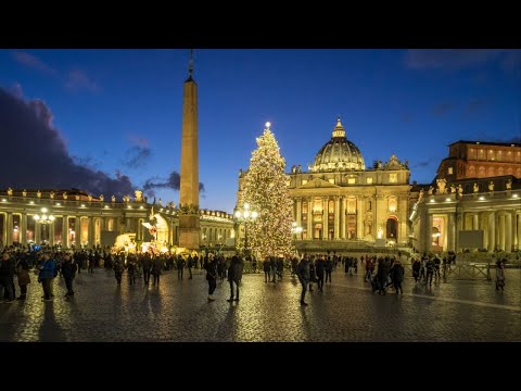 LIVE: Einweihung der Krippe und Beleuchtung des Weihnachtsbaums auf dem Petersplatz im Vatikan