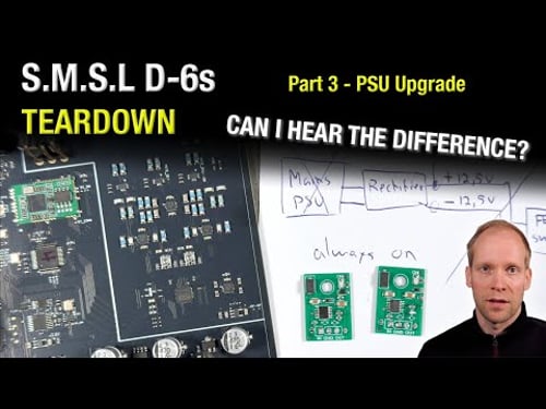 S.M.S.L D-6s DAC Teardown Pt.3: Modifying Power Supply and Regulators.