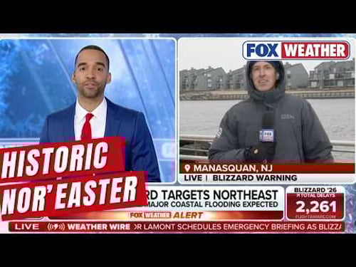 Entire State of New Jersey Under A Blizzard Warning As Historic Nor'easter Arrives