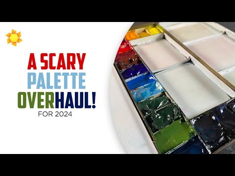 Why YOU need a curated watercolor palette...and my scary overhaul!