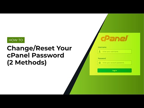 How To Reset Your Cpanel Password