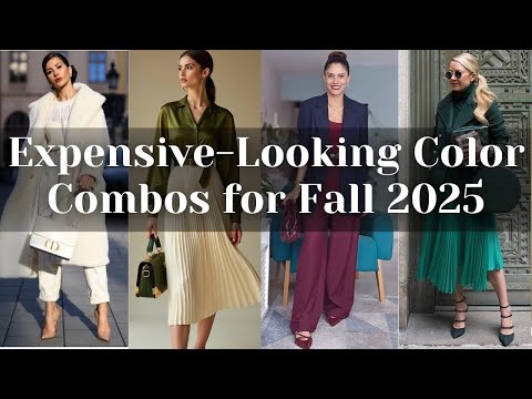 Elegant Color ComboTrends for Fall/Winter 2025 That'll Make You Look Expensive