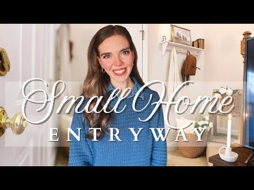 Creating a Small Home Entryway (When You Don’t Have One) | Styling Ideas