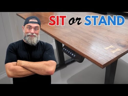 I built her dream desk in my garage.