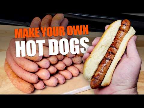 Making Hot Dogs from Scratch - How to Make Natural Casing Hot Dogs at Home