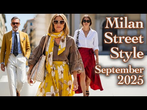 Milan Street Style September 2025: New Outfit Inspiration for New Fashion Season. Early Fall Fashion