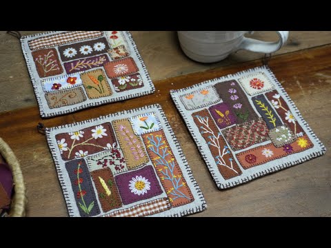 You’ll be surprised by the combination of fabric scraps and this simple hand-stitching technique