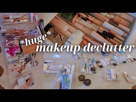 *HUGE* makeup collection declutter! primers, foundations & concealers | 2025
