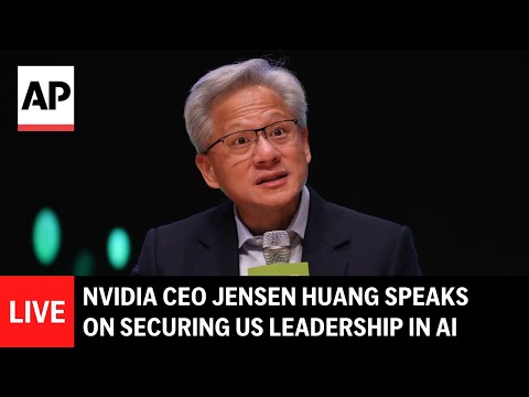 LIVE: NVIDIA CEO Jensen Huang speaks on securing US leadership in AI