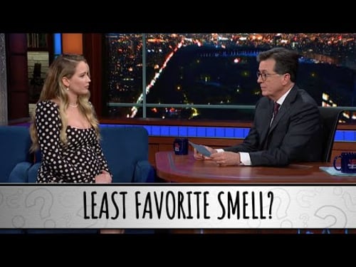 Jennifer Lawrence Takes The Colbert Questionert