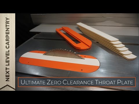 Ultimate Zero Clearance Throat Plate with Replaceable Inserts