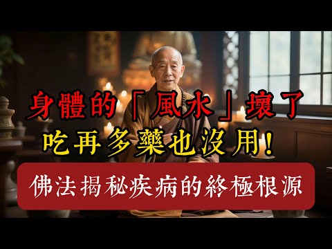 身體的「風水」壞了,吃再多藥也沒用!佛法揭秘疾病的終極根源。#心理健康 #中醫養生 #佛法智慧 #情緒排毒 #身心治癒 #自我療癒 #因果 #業力 #自癒力 #放下
