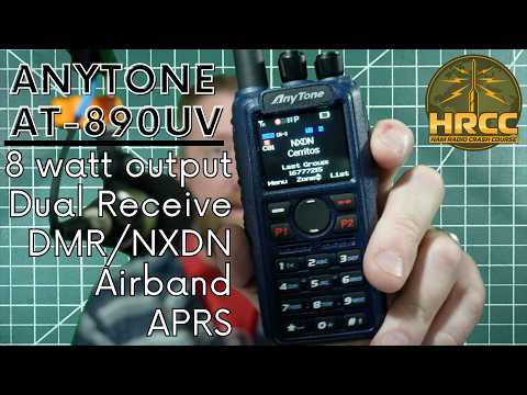 FIRST LOOK! Anytone AT-D890UV DMR, NXDN, Air Band Ham Radio