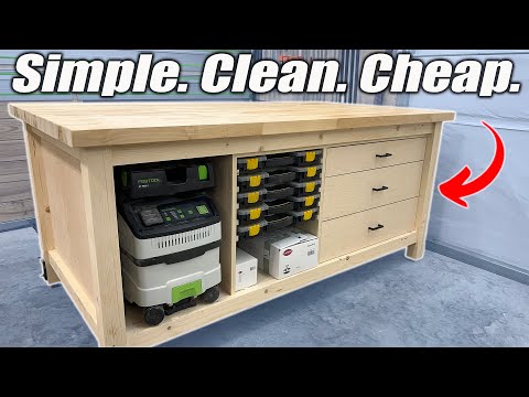 I Built the PERFECT Workbench! SIMPLE. CLEAN. CHEAP.
