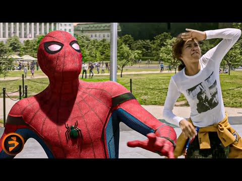 Peter Rescues His Classmates In Washington | SPIDER-MAN: HOMECOMING