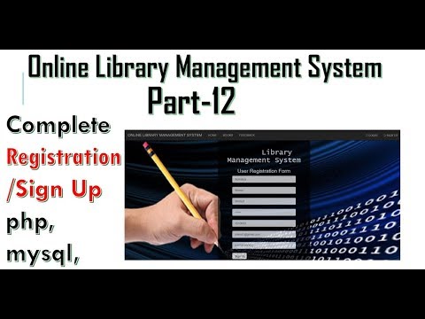 Library management system part-12 | Complete User Registration | Sign Up and save data in a table.